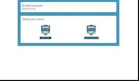 
							         School Portal - Sri KDU								  
							    