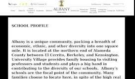 
							         School Profile - Albany Middle School - Albany Unified School District								  
							    