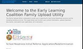
							         School Readiness Application / Renewal								  
							    