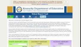 
							         School Report Card - KDE Web Applications								  
							    