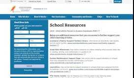 
							         School Resources | Louisiana Virtual Charter Academy								  
							    