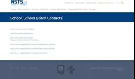 
							         School, School Board Contacts - NSTS								  
							    