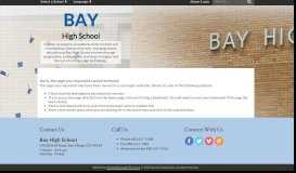 
							         School Supply Lists-BHS - Bay High School								  
							    