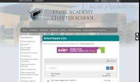 
							         School Supply Lists - Excel Academy Charter School								  
							    