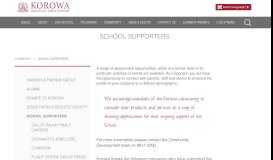 
							         School supporters - Korowa Anglican Girls' School								  
							    