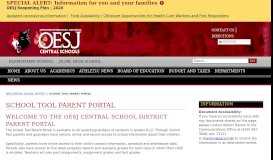 
							         School Tool Parent Portal | OESJ Central School District								  
							    