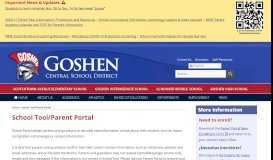 
							         School Tool/Parent Portal | Goshen Central School District, Goshen, NY								  
							    