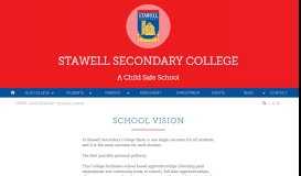 
							         School Vision - Stawell Secondary College								  
							    