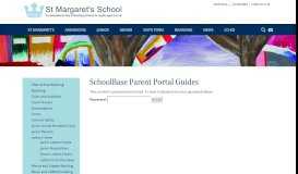 
							         SchoolBase Parent Portal Guides - St Margaret's School								  
							    