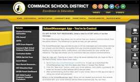 
							         SchoolMessenger App - You're in Control - Commack Schools								  
							    