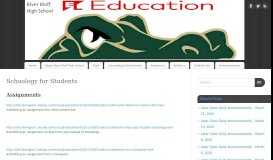 
							         Schoology for Students – River Bluff High School								  
							    