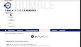 
							         Schoology / Parent FAQs - Humble ISD								  
							    