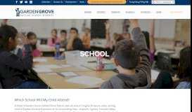 
							         Schools | Garden Grove Unified School District								  
							    