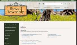 
							         Schools | Howell Township, NJ - Official Website								  
							    