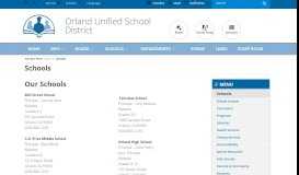 
							         Schools - Orland Unified School District								  
							    