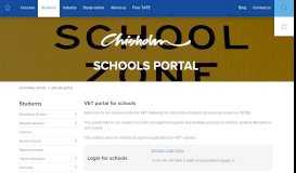 
							         Schools portal | Chisholm TAFE								  
							    