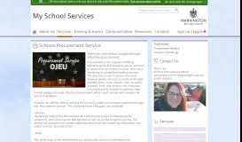
							         Schools Procurement Service | My School Services								  
							    