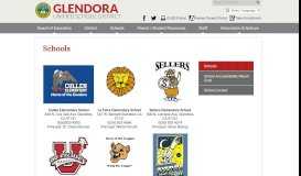 
							         Schools – Schools – Glendora Unified School District								  
							    
