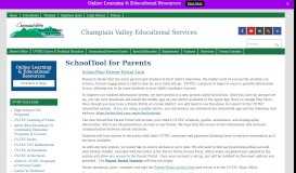 
							         SchoolTool for Parents – Champlain Valley Educational Services								  
							    