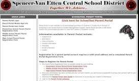 
							         SchoolTool Parent Portal - Spencer-Van Etten Central School District								  
							    