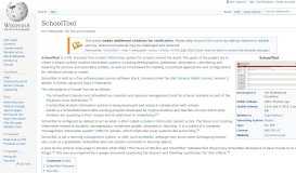 
							         SchoolTool - Wikipedia								  
							    