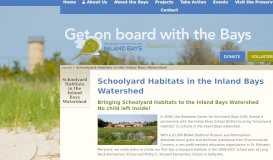 
							         Schoolyard Habitats in the Inland Bays Watershed - Delaware Center ...								  
							    