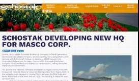 
							         Schostak Developing New HQ for Masco Corp. - General News ...								  
							    