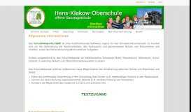 
							         Schul-Webportal Hans-Klakow-Oberschule Brieselang								  
							    