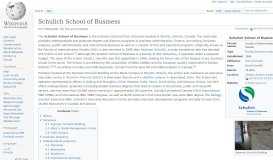 
							         Schulich School of Business - Wikipedia								  
							    