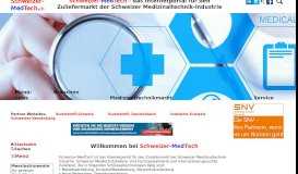 
							         Schweizer-Medtech - Das Medtech-Portal für den Zuliefermarkt der ...								  
							    