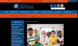 
							         Science Archive | New York State Education Department								  
							    