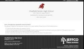 
							         Science - Chatfield Senior High - Jeffco Public Schools								  
							    