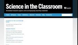 
							         Science education portal | Science in the Classroom								  
							    