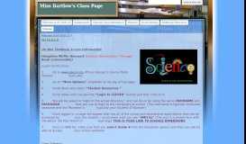 
							         Science - Miss Bartlow's Class Page - Google Sites								  
							    
