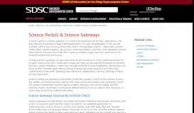 
							         Science Portals / Gateways - San Diego Supercomputer Center								  
							    