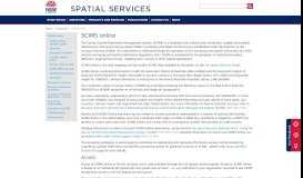
							         SCIMS online - Spatial Services								  
							    