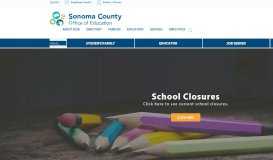 
							         SCOE - Sonoma County Office of Education - Home Page								  
							    