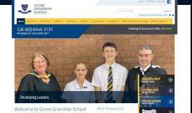 
							         Scone Grammar School: Home								  
							    