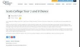 
							         Scots College Year 7 and 8 Dance - Queen Margaret College								  
							    
