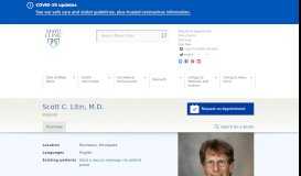 
							         Scott C. Litin, M.D. - Doctors and Medical Staff - Mayo Clinic								  
							    