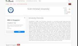 
							         Scott Christian University | Ranking & Review								  
							    
