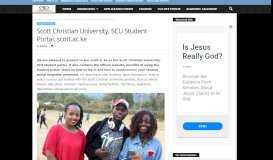 
							         Scott Christian University, SCU Student Portal: scott.ac.ke - Explore ...								  
							    