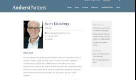 
							         Scott Eisenberg - Amherst Partners								  
							    