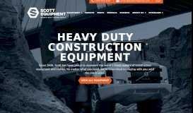 
							         Scott Equipment: Heavy-Duty Construction Equipment Company								  
							    