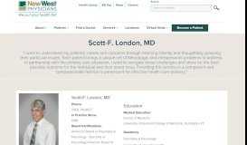 
							         Scott-F. London, MD - New West Physicians								  
							    
