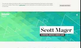 
							         Scott Mager - Deloitte Digital								  
							    