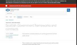 
							         Scottish Government frameworks and contracts - gov.scot								  
							    