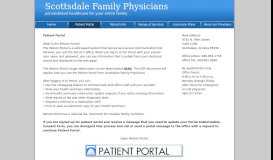
							         Scottsdale Family Practice | Patient Portal - Scottsdale Family Physicians								  
							    