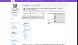 
							         Scratch User Interface (2.0) - Scratch Wiki								  
							    