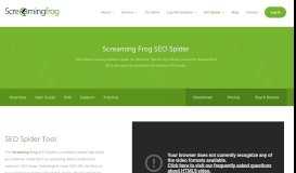 
							         Screaming Frog SEO Spider Tool & Crawler Software								  
							    